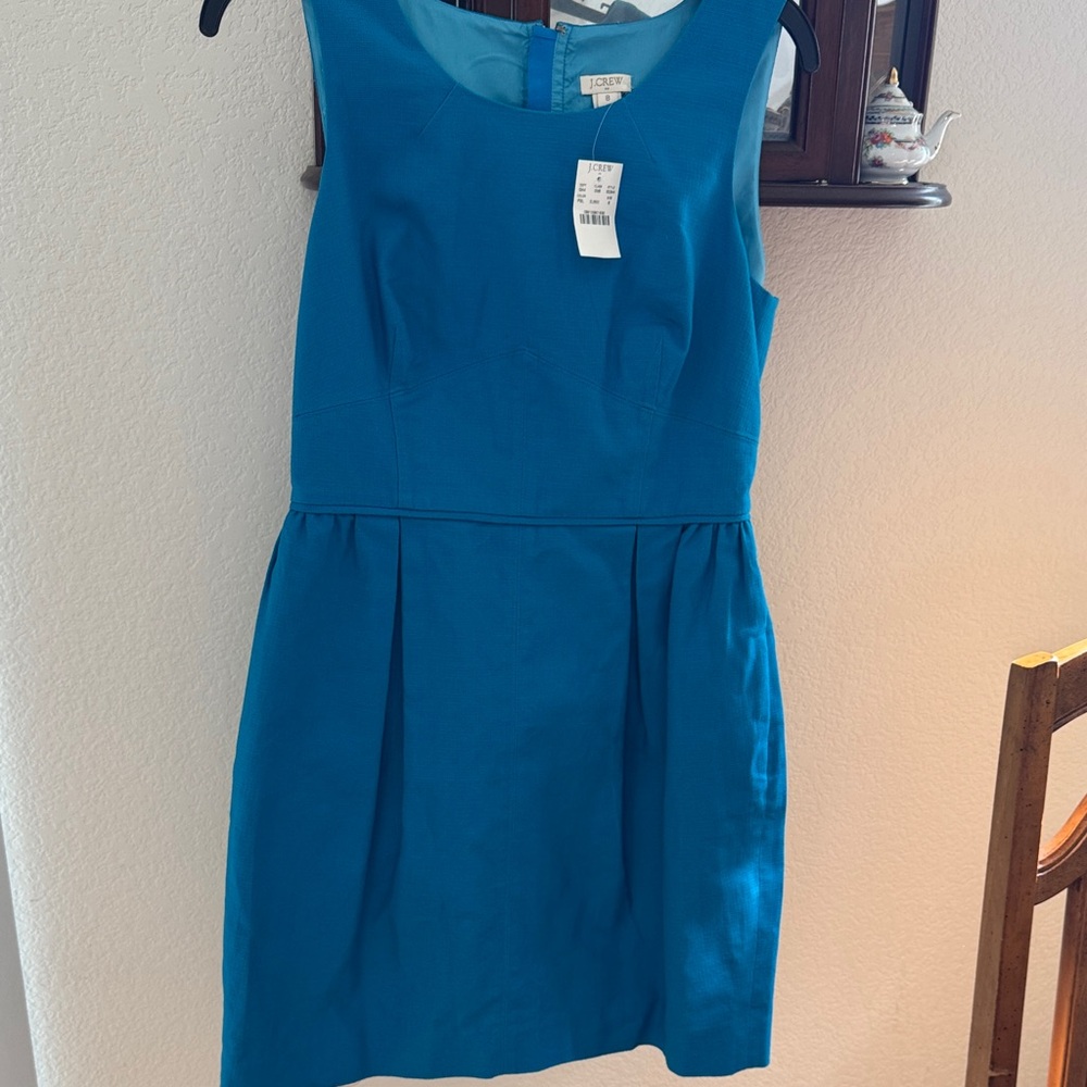 J.Crew Elegant Blue Sleeveless Dress